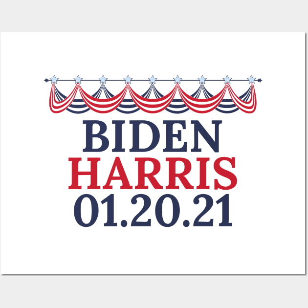 Biden Harris Victory Inauguration Date Wall Art by epiclovedesigns